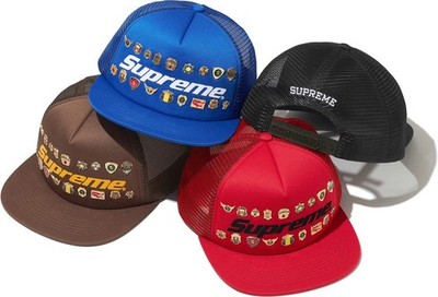 Supreme Pins Mesh Back 5 Panel Hat SS26 Black Brand New | eBay