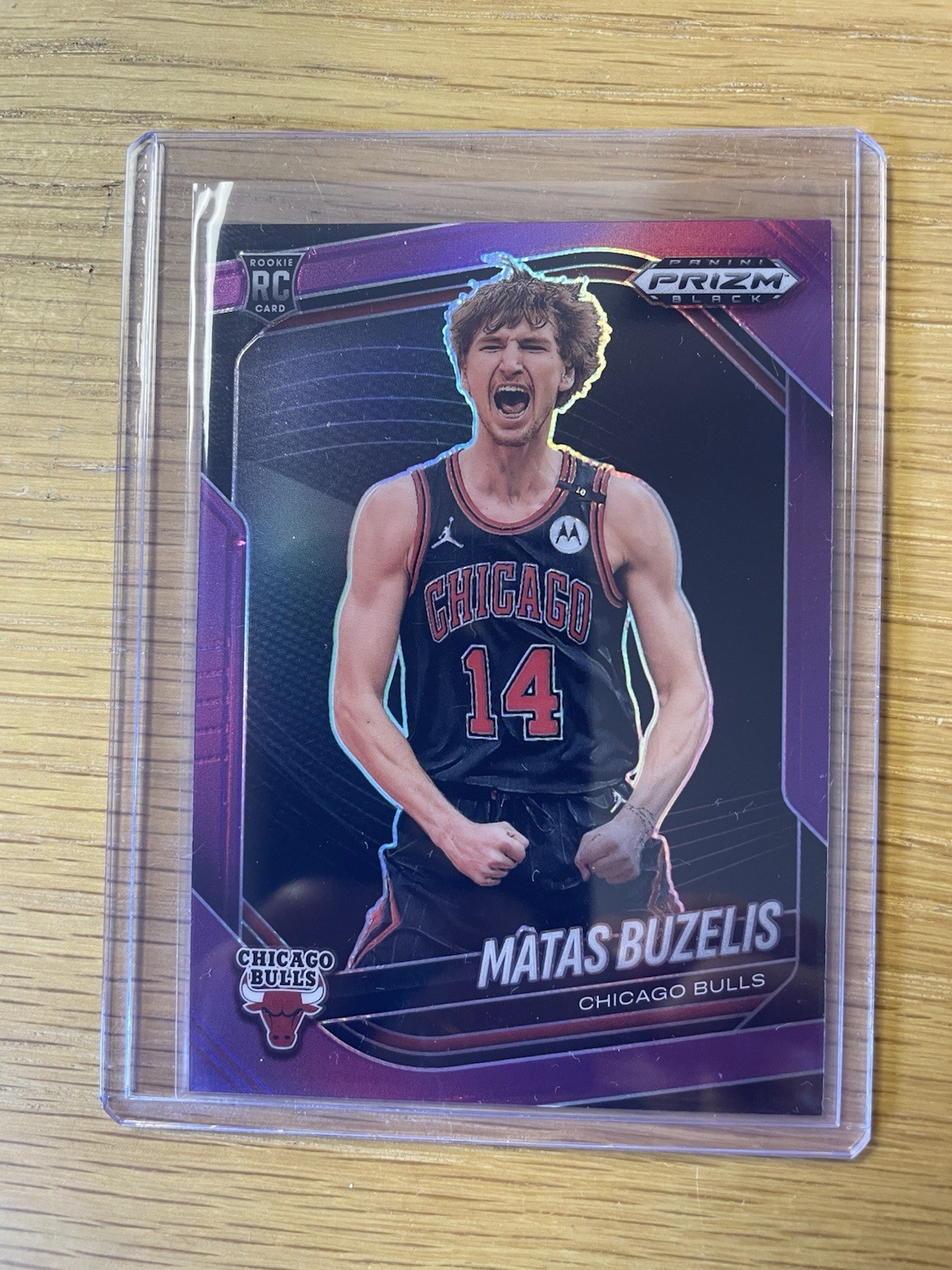 2024-25 Panini Prizm Black Matas Buzelis RC Purple 89/99 - Card #41