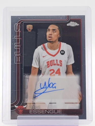 2025 Topps Chrome Noa Essengue Chrome Rookie Autographs (RAW)