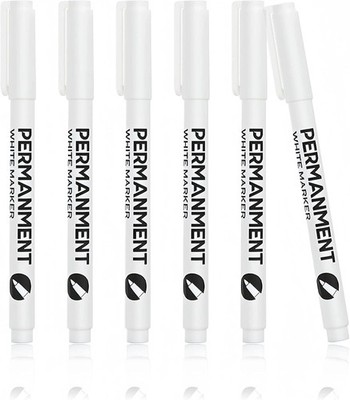 Weißer Marker Wäschestift tief Stoff permanent für Kleidung Schuhe Wasserbasis