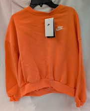 NIKE Sportswear Youth Kids Sz XL Peach Embroidered Nike Swoosh Sweatshirt