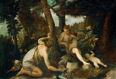 Paolo Veronese Adam und Eva nach der Vertreibung aus dem Paradies Kunstdruck Poster W