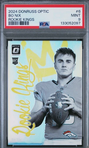2024 PANINI DONRUSS OPTIC ROOKIE KINGS #6 BO NIX RC PSA 9