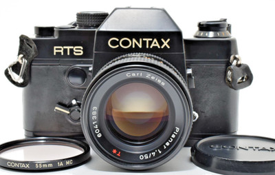 Contax RTS analoge Spiegelreflexkamera 35 mm Planar 50 mm f1,4 Objektiv aus...