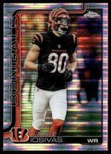 2025 Topps Chrome NFL Pulsar Andrei Iosivas Cincinnati Bengals #60