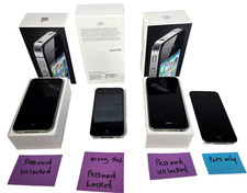 Lot of 4 - Apple iPhone 4 - A1332 / A1349- Various Conditions - For Parts