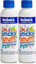 2 x De Solv It Powerful Sticky Stuff Remover Sticker Label Gum Liquid 250ml