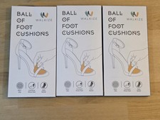 THREE PACK Womens Metatarsal Pad Nude Tan Ball of Foot Cushion Pads