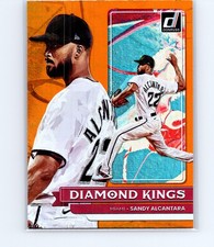 2022 Donruss Diamond Kings Holo Orange Sandy Alcantara #19