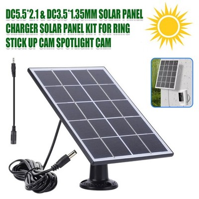 Solarpanel-Ladegerät-Set IP65 für Ring Spotlight Camera Ring Stick Up Came NEU