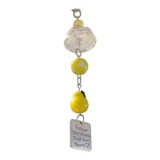 Wind Chime Pear Phone Charm Blessing Cellphone Strap Accessory Gift for Friend