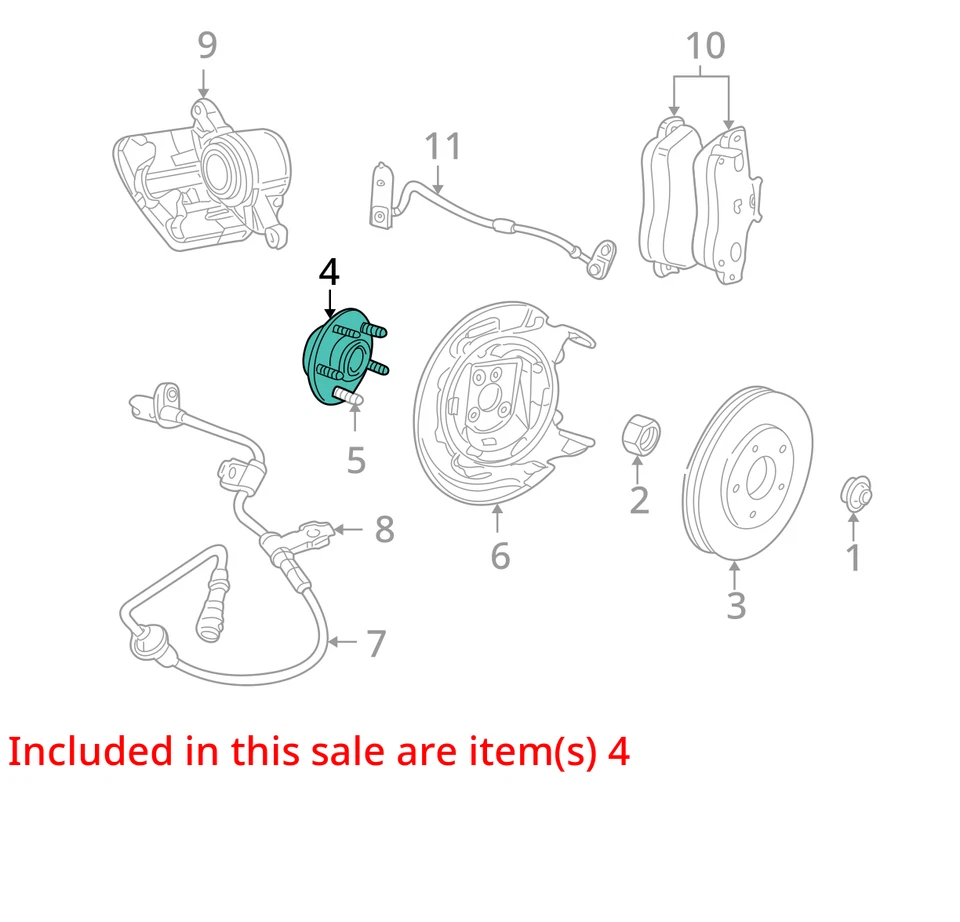 SE ADAPTA A 2001-2006 STRATUS, BUJE DE FRENO SEBRING Y COJINETE 5003550AB - NUEVO OEM Foto 3 de 4