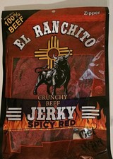 El Ranchito Crunchy Beef Jerky Spicy Red , 2 oz