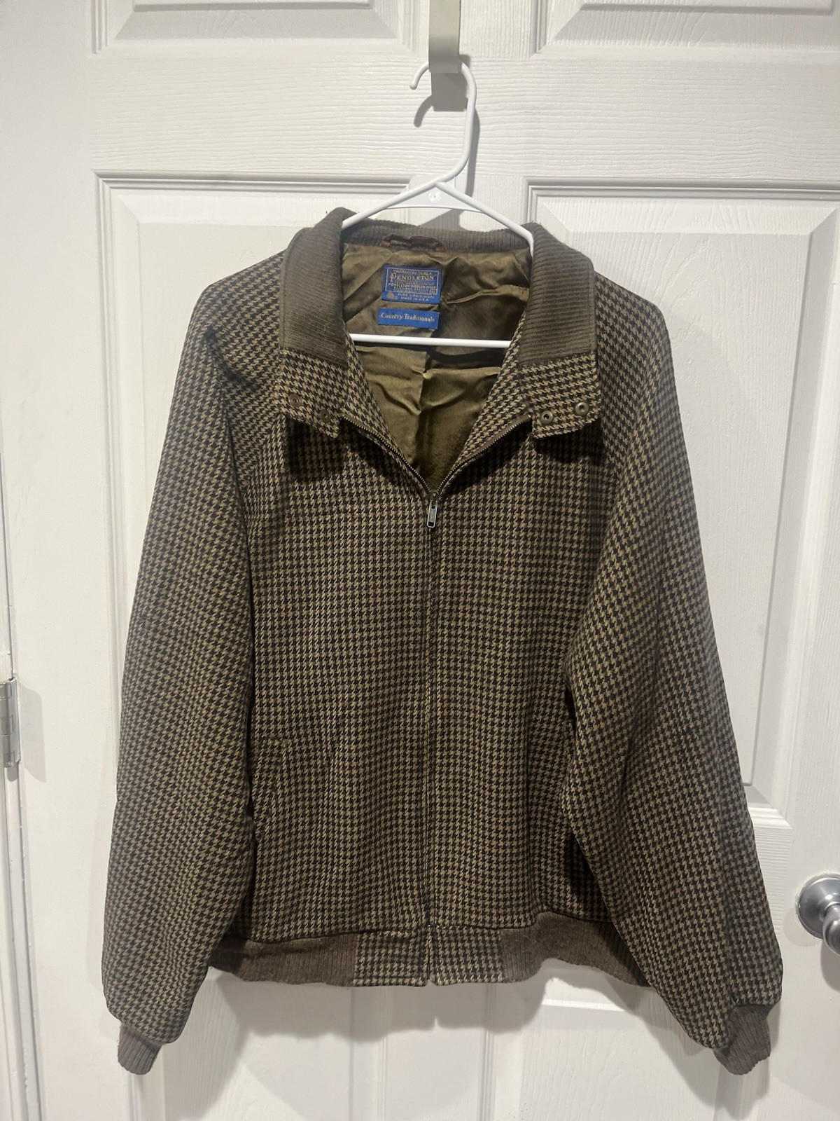 VINTAGE | Pendleton Wool Houndstooth Swinger Jack… - image 1