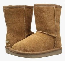 NIB Koolaburra by UGG Girl's Koola Short Boots Chestnut Size 6 T