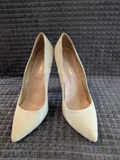 High Heel Stiletto Pumps 43 Echtes Wildleder beige "Made in Italy by Mori"