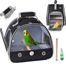 FCQQYWZ Bird Carrier Travel Cage w/ Stand  Tray for Parrots  Parakeets