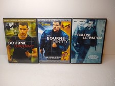 The Bourne Identity Supremacy Ultimatum DVD Lot Of 3 Action Matt Damon Preowned