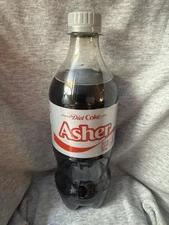Share A Coke with  Asher  2025 Personalized Gift Coca Cola Bottle 20oz Diet Coke