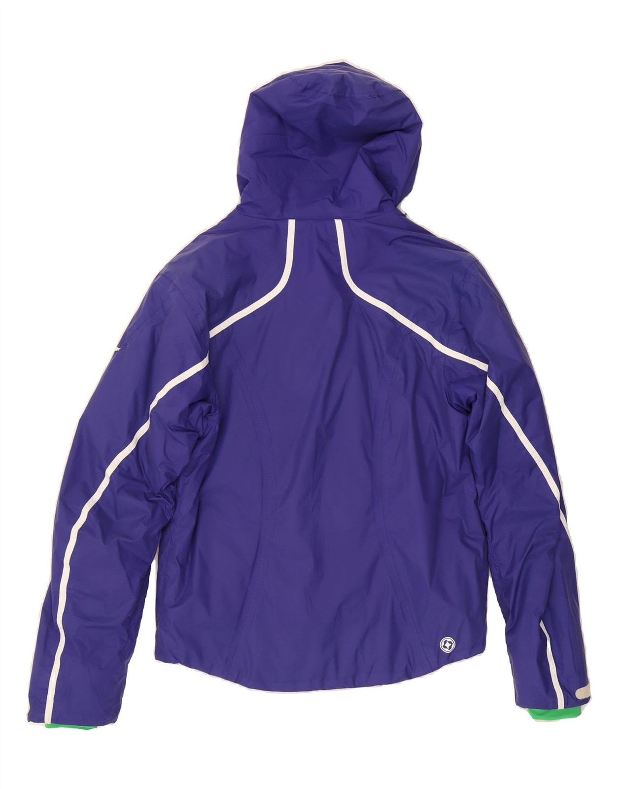 COLMAR Womens Hooded Windbreaker Jacket IT 46 Large Blue Polyamide DO41 image 2