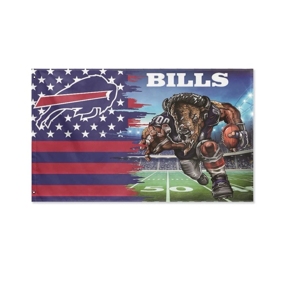 Buffalo Fans Football Team Flag Banner