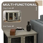 Decorative Dog Crate Side Table for Medium Dogs