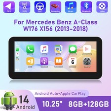 10,25" Android 14 Autoradio 8+128GB F&uuml;r Mercedes-Benz A/CLA/GLA W176 X156 NTG4.5