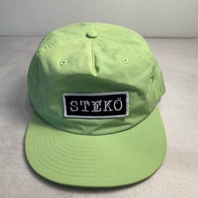 Green Steko Surf Style Trucker Snap Back Hat One Size SnapBack