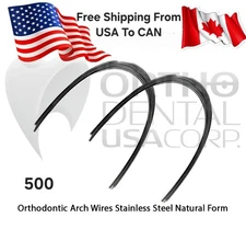 500 Niti Arch Wires NATURAL form sizes .012'' to .020'' Orthodentalusa Corp.