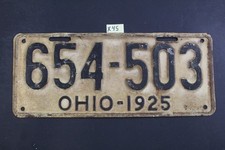 1925 - OHIO LICENSE PLATE - 654 503 (X45