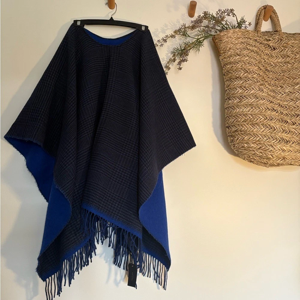 NWT rag & bone Double-Face Wool Poncho – $395