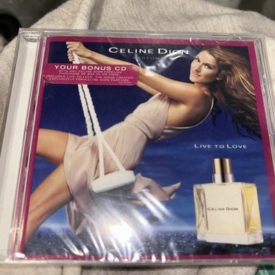 Brand New Sealed Celine Dion Live To Love 2003 Sony Music Perfume Bonus CD 