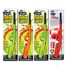 Scripto Refillable BGM7R Folding Lighters for Multi-Purpose Random Colors 4-pack