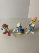 Set Of 3 McDonald’s Smurf Toys  