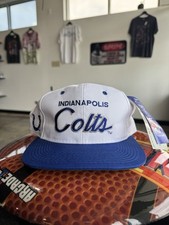 Vintage 90s Sports Specialties Indianapolis Colts Script Snapback Hat NWT