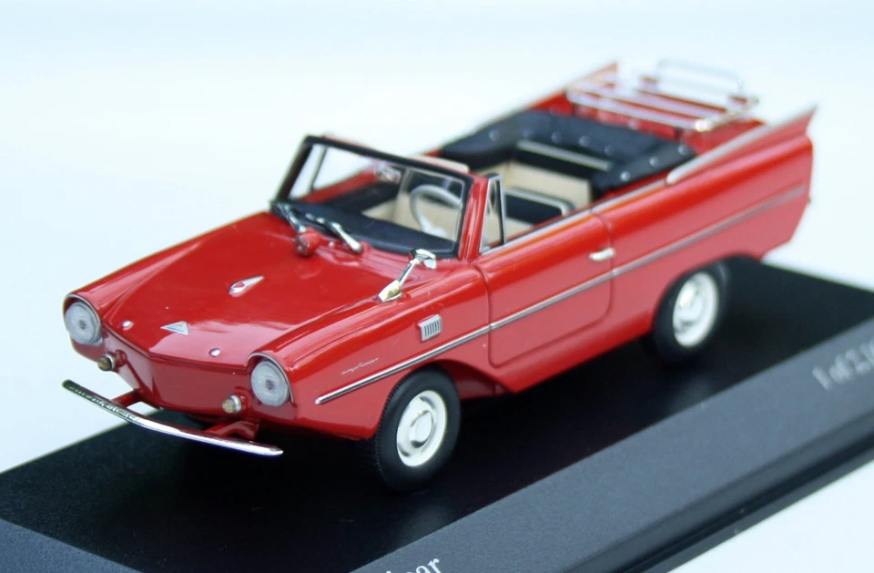 Amphicar 770 Schwimmwagen Bj. 1961-1968, rot, Minichamps-Modell M. 1:43, Selten!