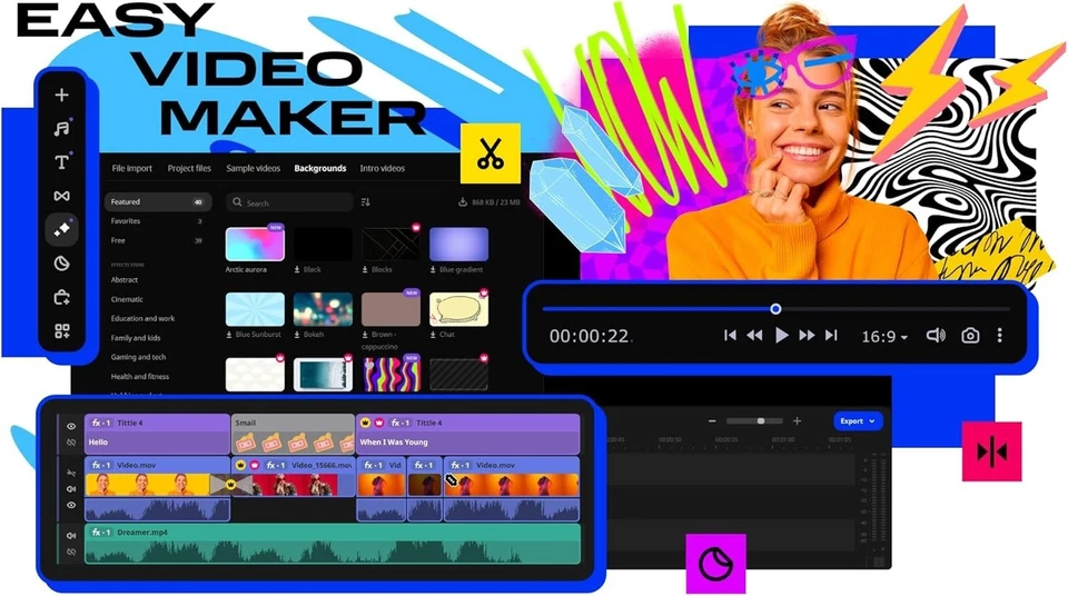 Movavi Video Suite 2026 Lifetime for Windows 1 PC Activation Card - Image 3 of 4