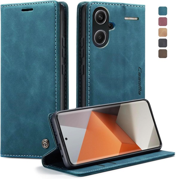 HandyhüLle Xiaomi Redmi Note 13 Pro+ Leder Faltbar Vintage KlapphüLle-image