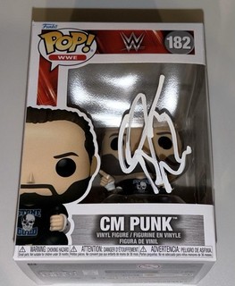Cm Punk Signed WWE Funko BAS Beckett Wrestling