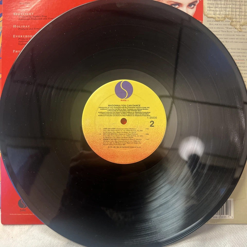 MADONNA You Can Dance LP Sire 1-25535 EX Vinyl ULTRASONIC CLN 1987 Club Classics Foto 4 de 4