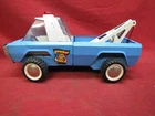 Vintage TONKA  AA Wrecker Pressed Steel Blue Service Toy Tow Truck