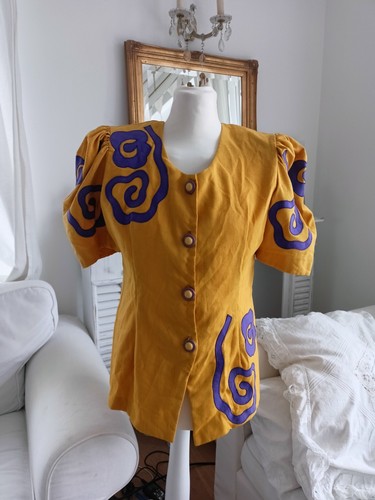 Blazer mujer vintage años 80 I.M.P. Fashions Miami FL talla L - Imagen 1 de 6