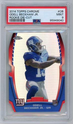 2014 Topps Chrome Odell Beckham Jr Rookie Die Cut PSA 9 WR