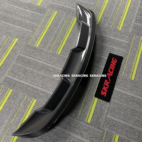 Carbon Fiber Double Layer Rear Trunk Lip Spoiler Wing For Ford Mustang 2015-2017 - Picture 7 of 16