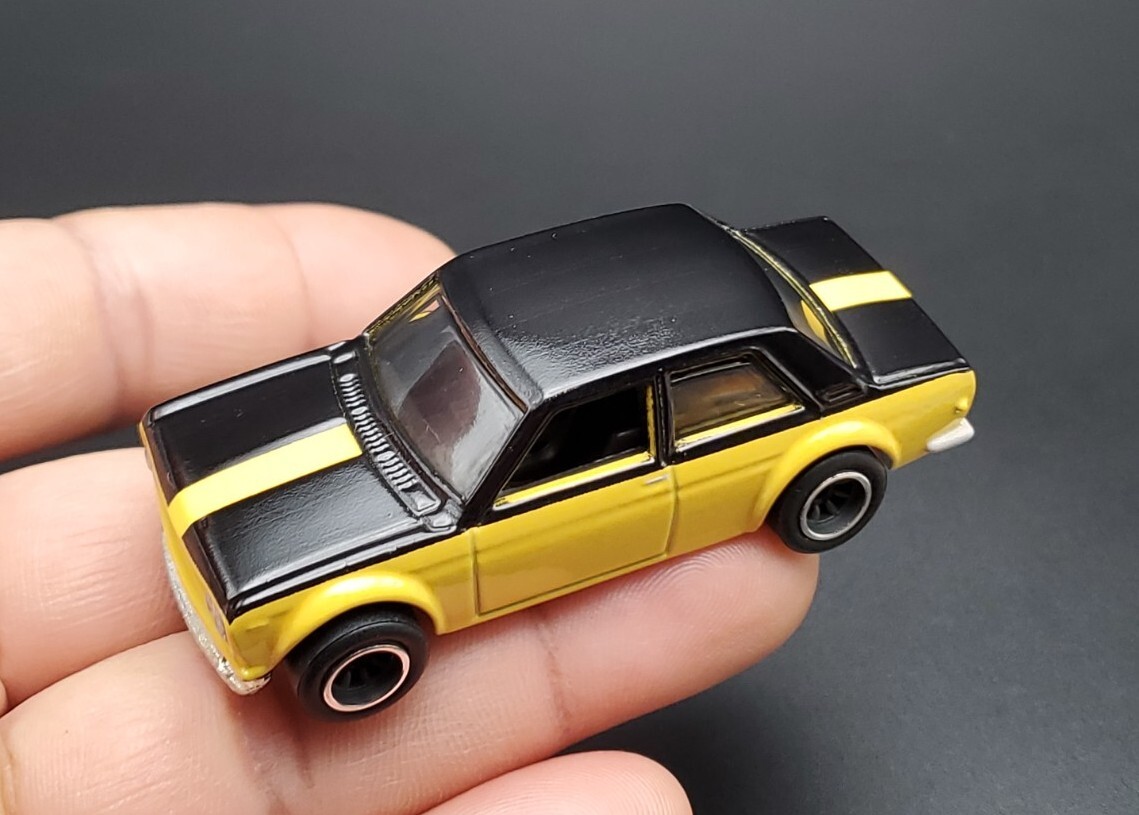 Hot Wheels Yellow Datsun Bluebird 510 from Display Case Exclusive