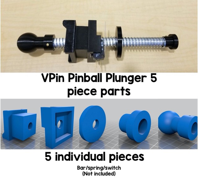 VPin Virtual Pinball 5 Piece Plunger Kit eBay