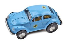 Vintage 1960s Aoshin Japan Battery Operated Smoking Volkswagen Beatle Bug Car