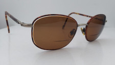 Vintage Fossil Murry Brown Gray Oval Metal Sunglasses FRAMES ONLY