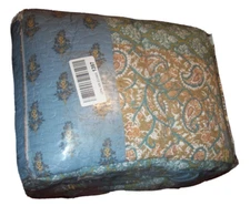 Bedspread Quilt Set w/Real Stitched Embroidery Bohemian Floral King Size (C25)