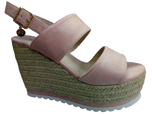 Sandali ROMEO Gigli Donna Zoccoli con Zeppa Tg 38 camoscio Rosa chiaro |  Acquisti Online su eBay